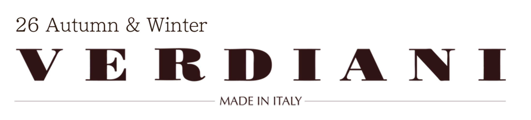 VERDIAN 26AW COLLECTION