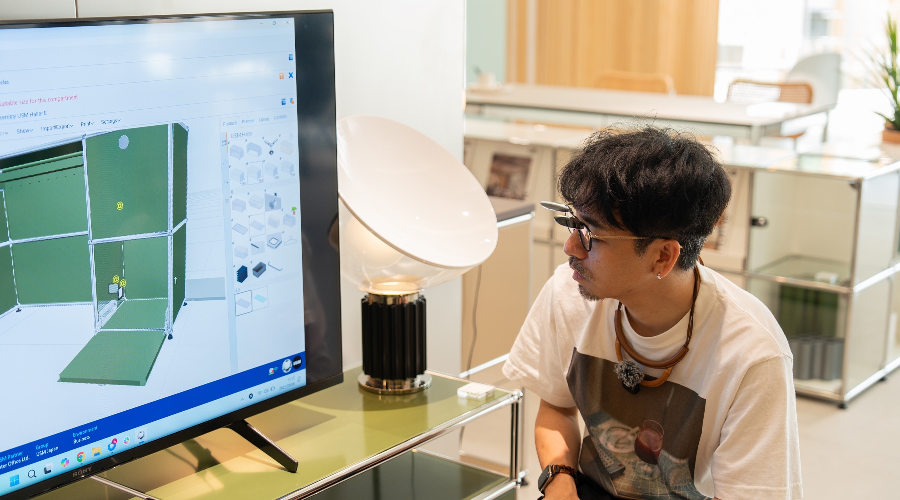 USMワークデスクカスタマイズ事例