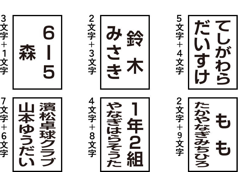 【2段】1段目と2段目が同じ大きさサンプル