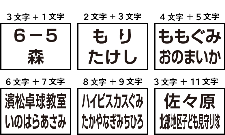 【2段】1段目と2段目が同じ大きさサンプル