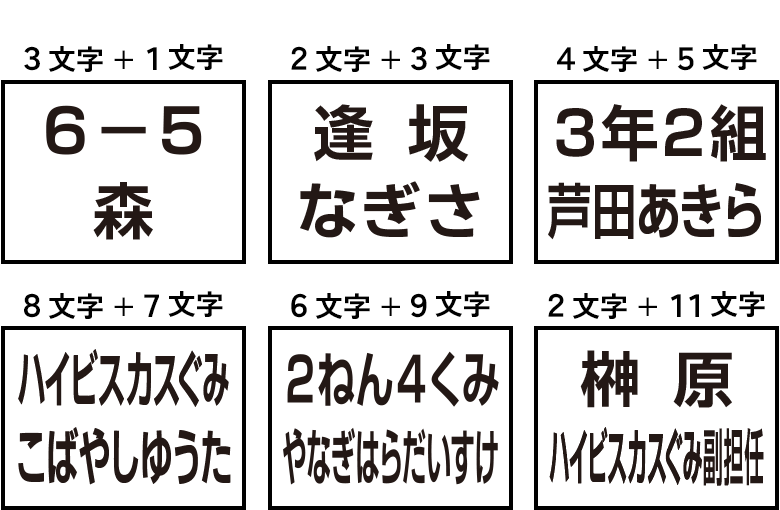 【2段】1段目と2段目が同じ大きさサンプル