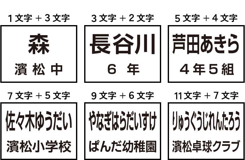 【2段】1段目と2段目が同じ大きさサンプル