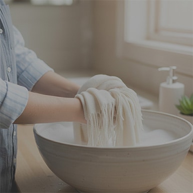 カシミヤ手洗い画像