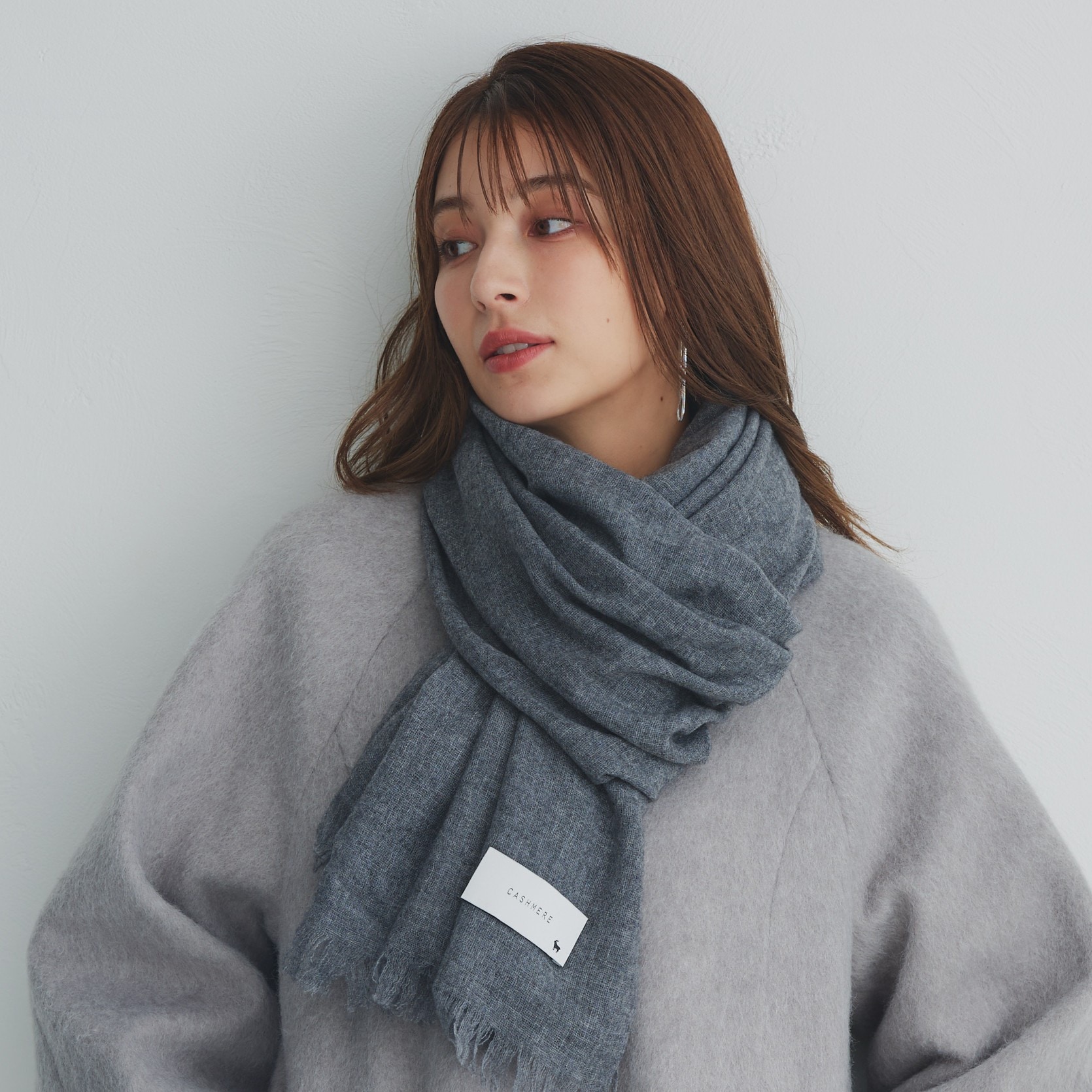 生カシミヤストール2