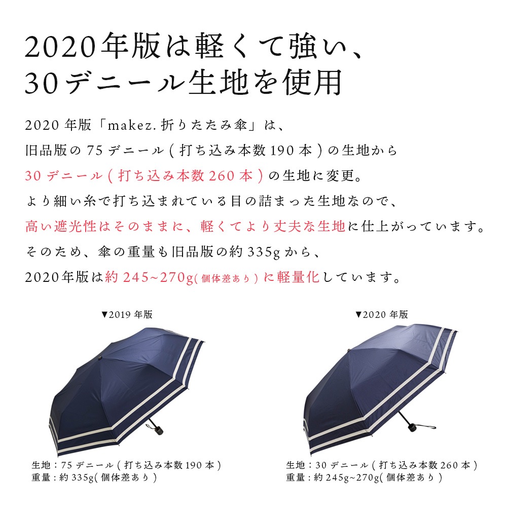年モデル 100 完全遮光 日傘 雨傘 晴雨兼用傘 超撥水 ブラックコーティング 耐風骨 折りたたみ傘 Makez マケズ 2本ライン ドット切替 無地パイピング 公式web限定価格 Macocca 公式 ストール マフラー 傘 日傘専門店 カシミヤストール マフラー販売