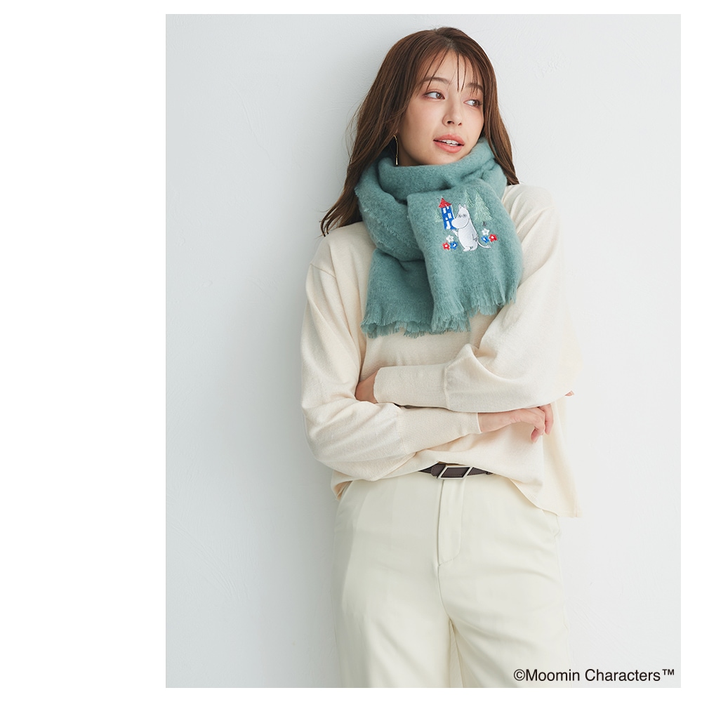 【新品未使用】23区ゴルフ ムーミンコラボワンピース レディースS-M 新品未使用】23区ゴルフ ムーミンコラボワンピース レディースS-M