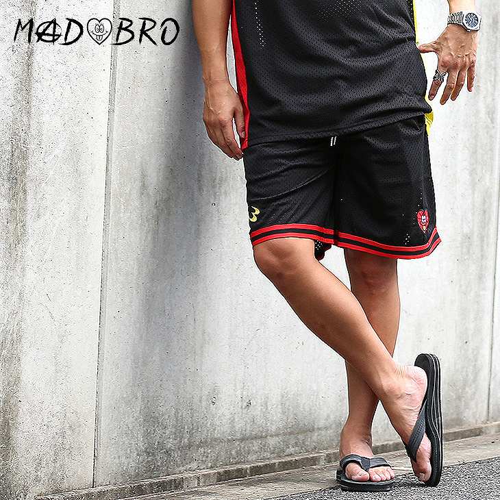 MADBRO×BODYMAKER Mesh Shorts