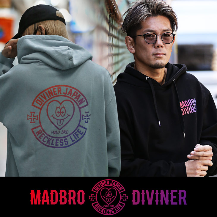 MADBRO×DIVINER Collaboration Hoodie -second