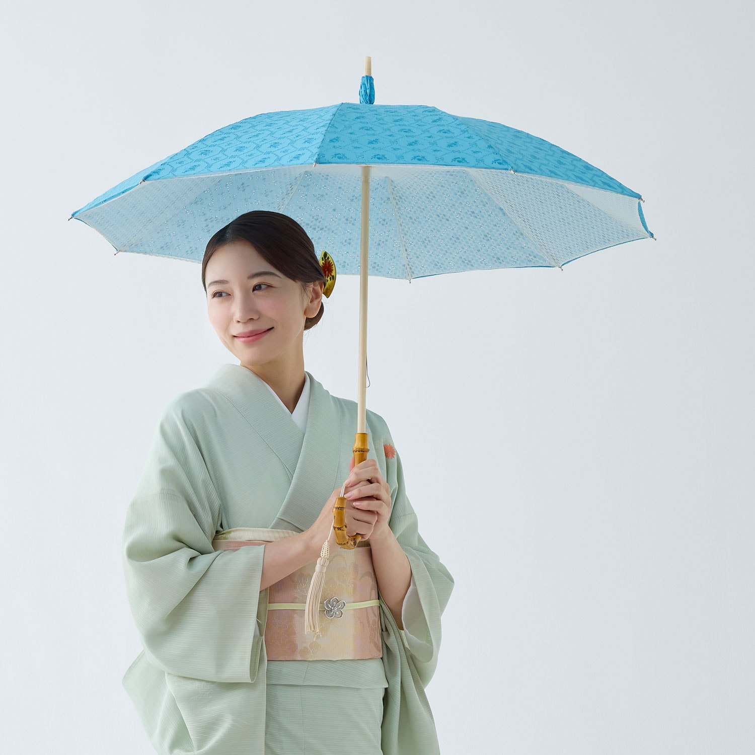 かわず張りの日傘のイメージ