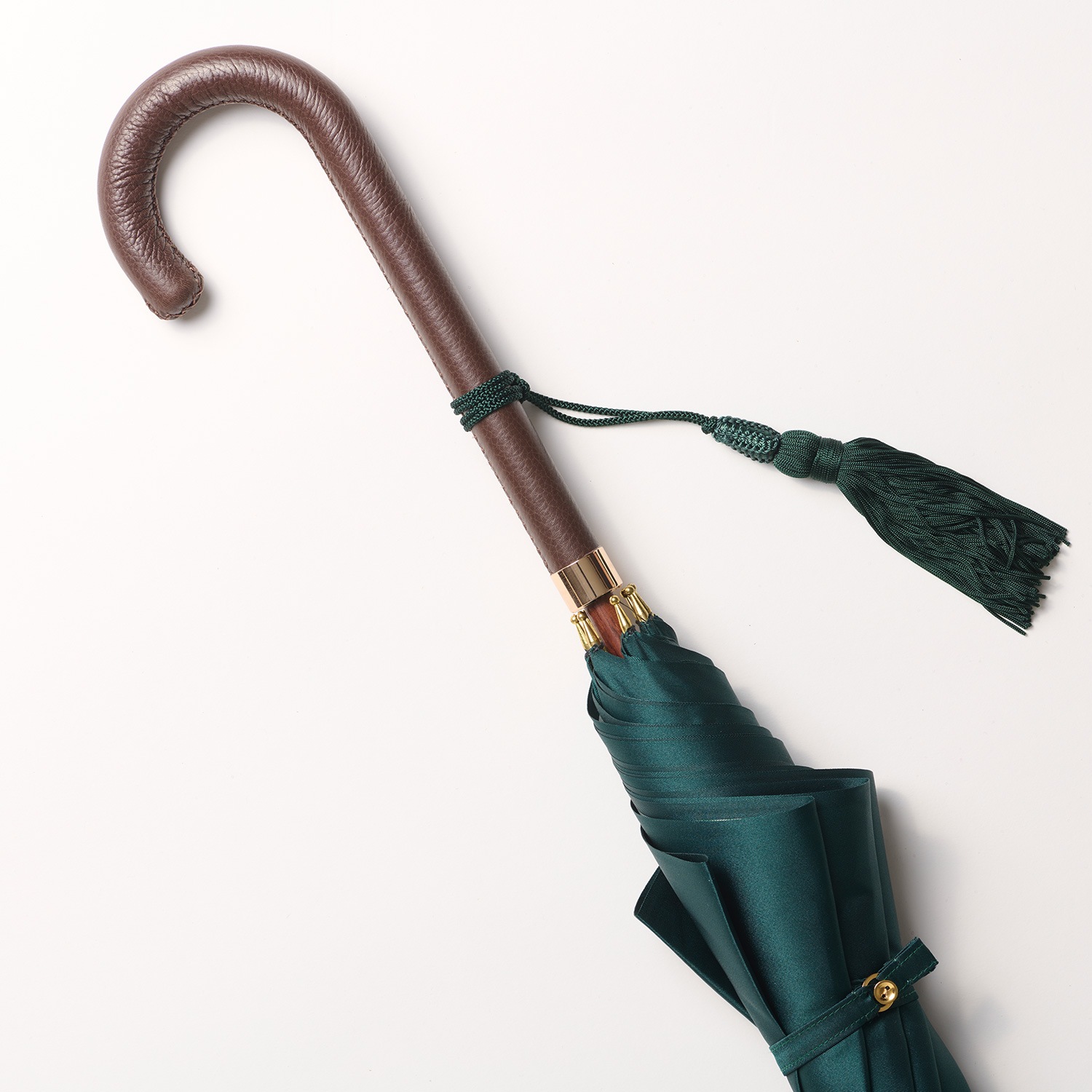 【レディース雨傘】ロゼッタ-ボトルグリーン