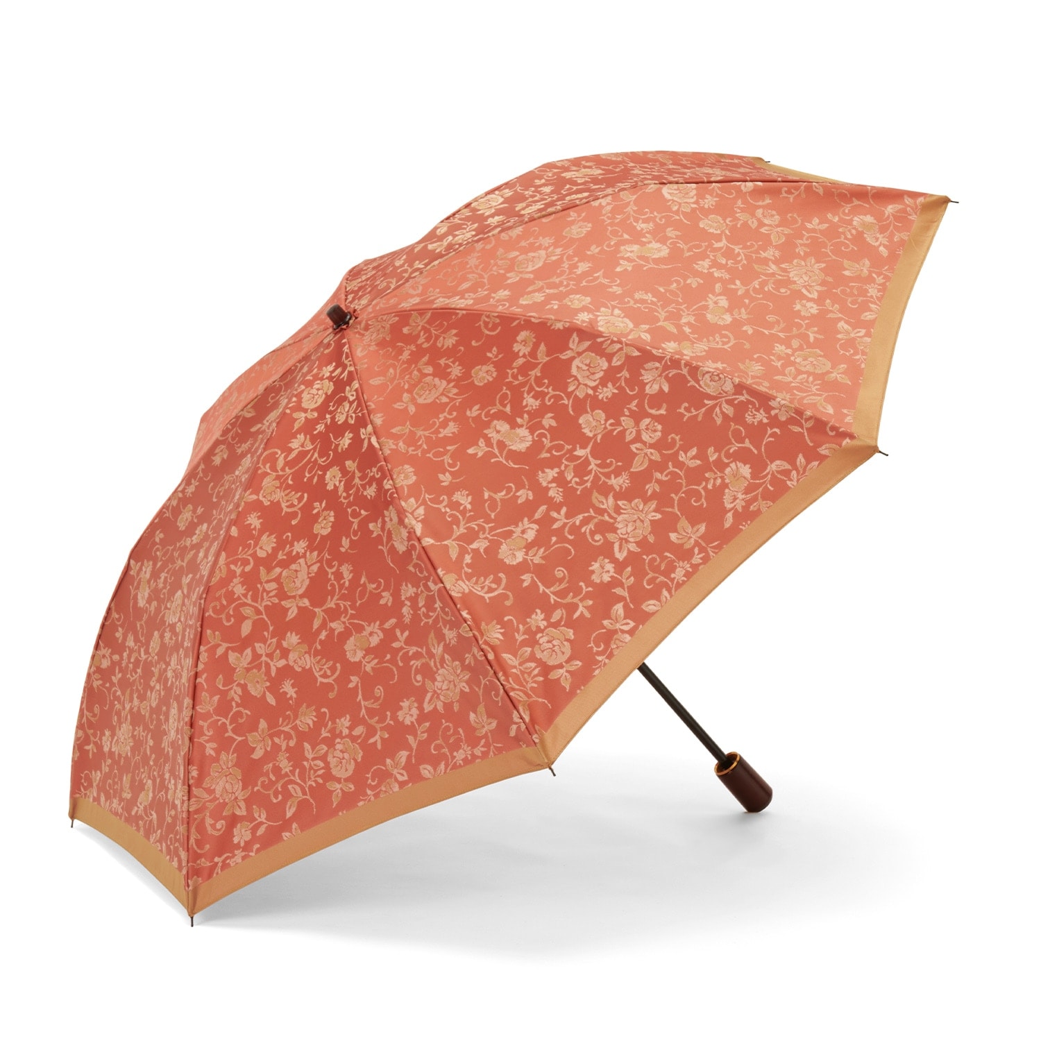 【レディース雨傘】ピロウズ-折りたたみ-テラコッタ イメージ