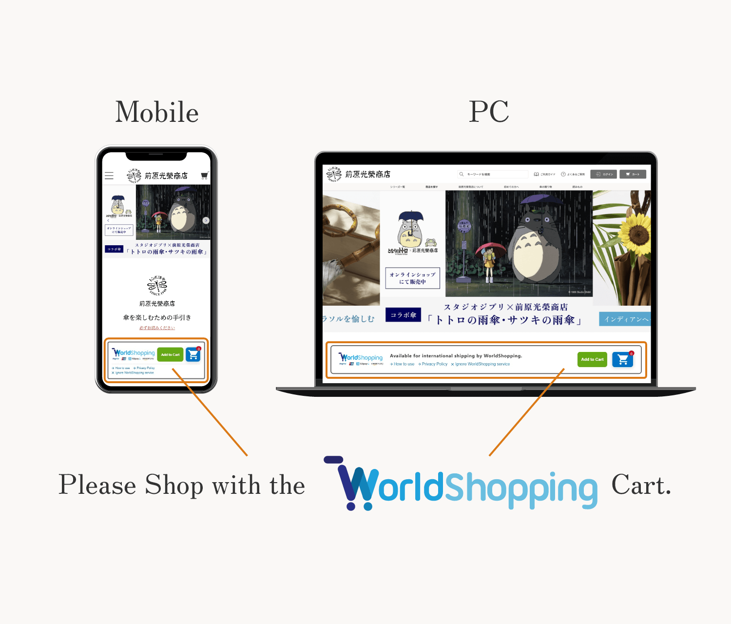 Please Shop with the worldShopping Cart