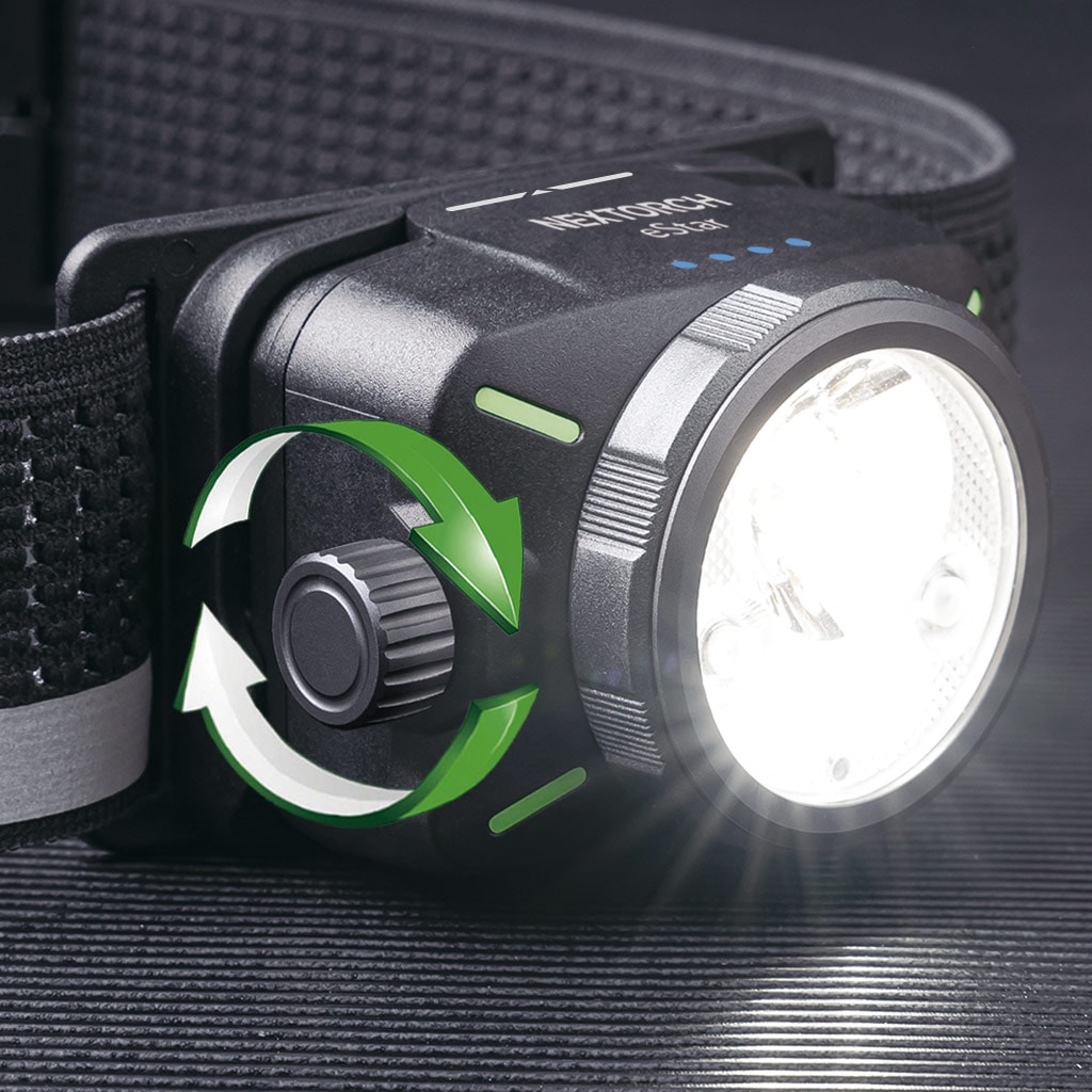 NEXTORCH ネクストーチ】eStar 1,300 Lumen Ultra-Bright Headlamp