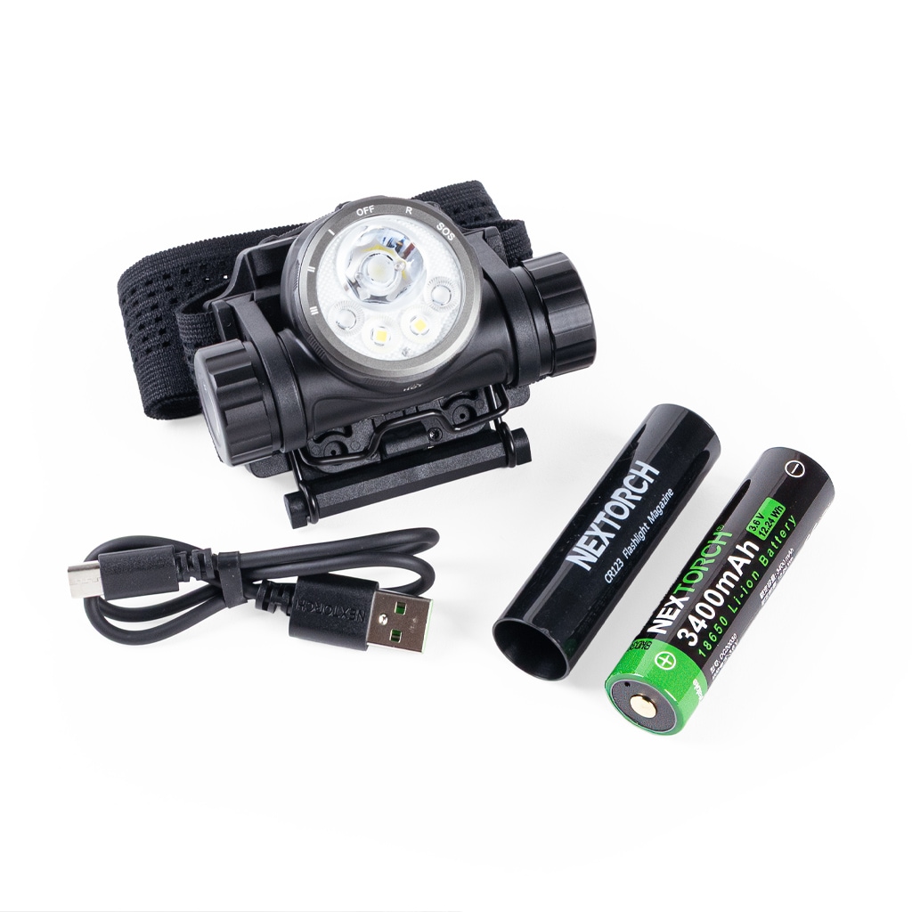 Nextorch ネクストーチ】hiStar Headlamp With Helmet Mount｜2300
