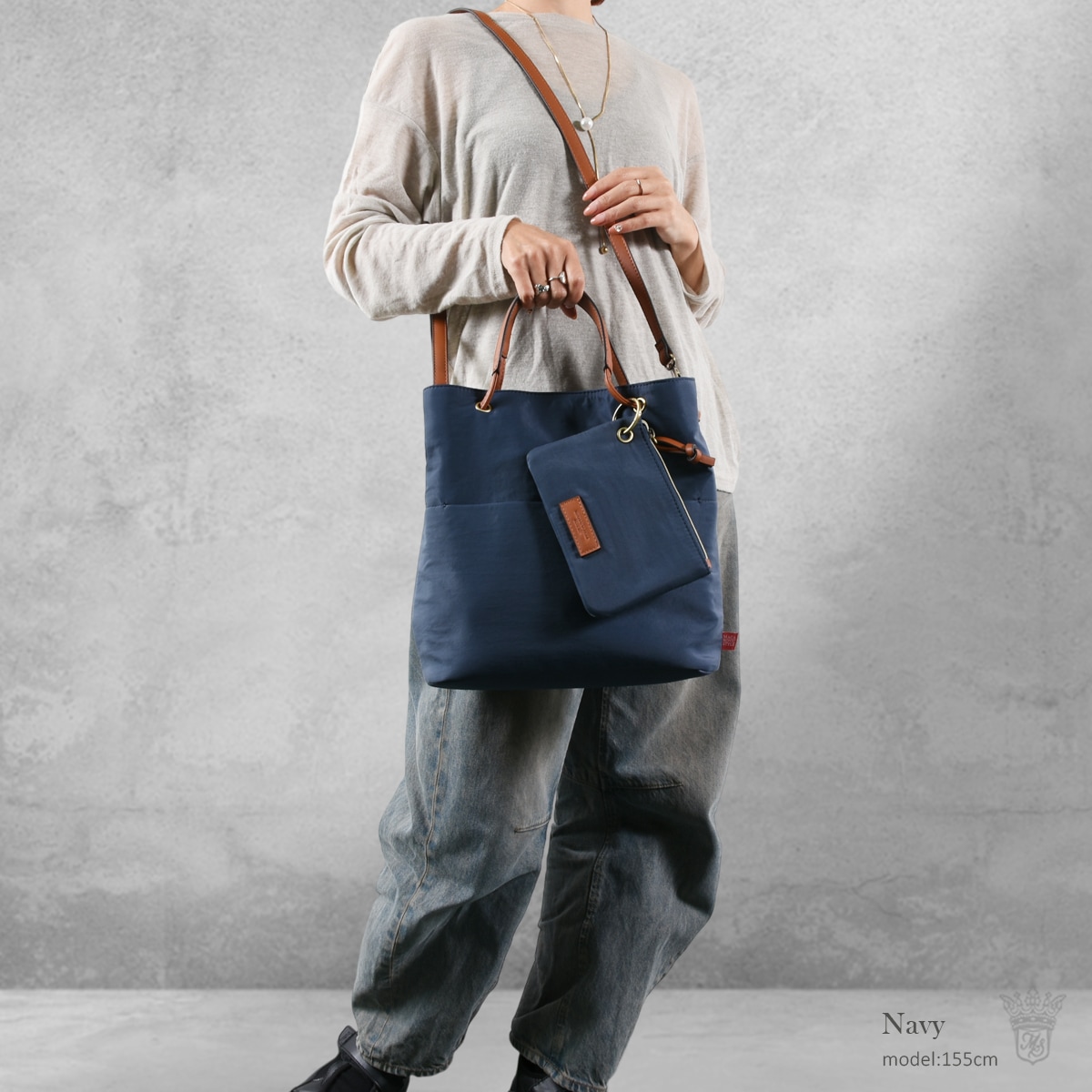 2wayシワナイロンポーチ付トート(40473) : 商品詳細 - MACARONIC STYLE