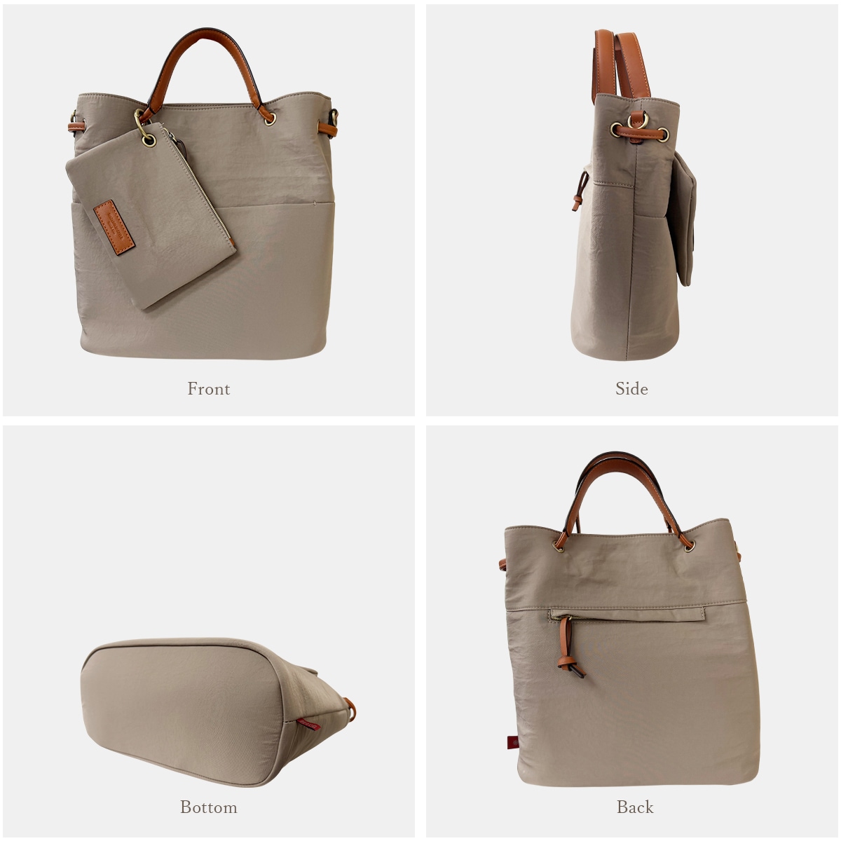 2wayシワナイロンポーチ付トート(40473) : 商品詳細 - MACARONIC STYLE