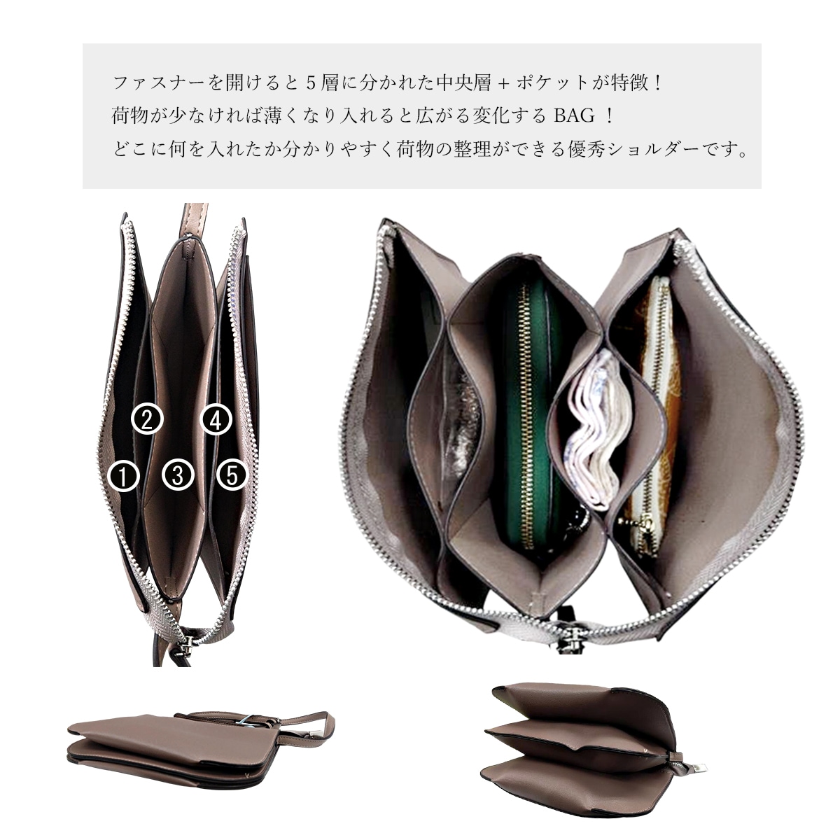 プレイム三層ミニショルダー(40478) : 商品詳細 - MACARONIC STYLE