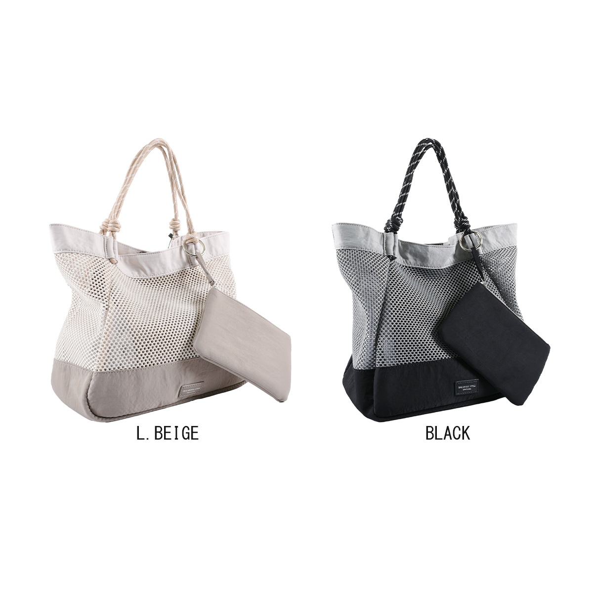 メッシュロープトート ポーチ付き(40480) : 商品詳細 - MACARONIC