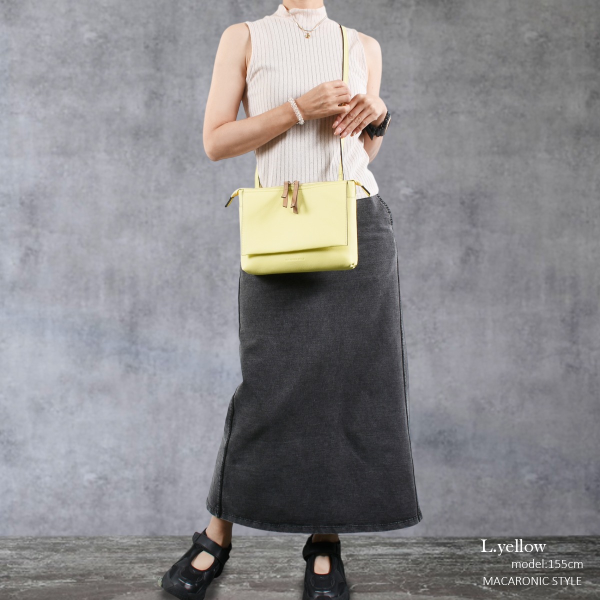 バイカラーフラップショルダー(40503) : 商品詳細 - MACARONIC STYLE