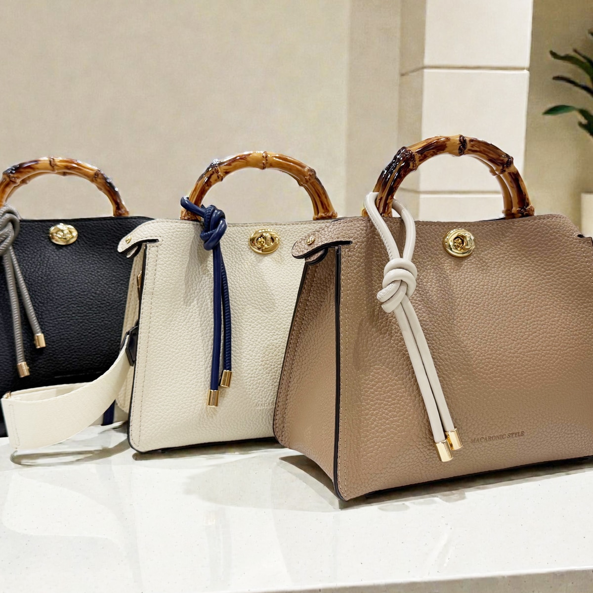 ひねり金具プラ竹手ミニショルダー(40533) : 商品詳細 - MACARONIC