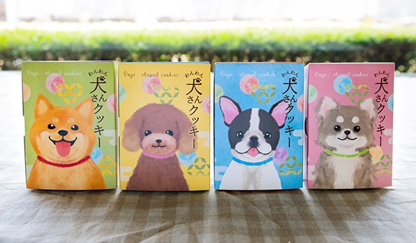 【京都まいこと】わんわん犬さんクッキー　柴犬　フレンチブルドッグ　プードル、チワワ