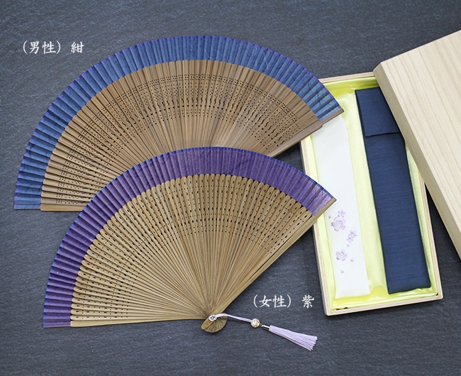 宮脇賣扇庵　扇子 ペア二本セット バナナとイエロう（宮脇賣扇庵）｜Discover Japan 公式オンラインショップ