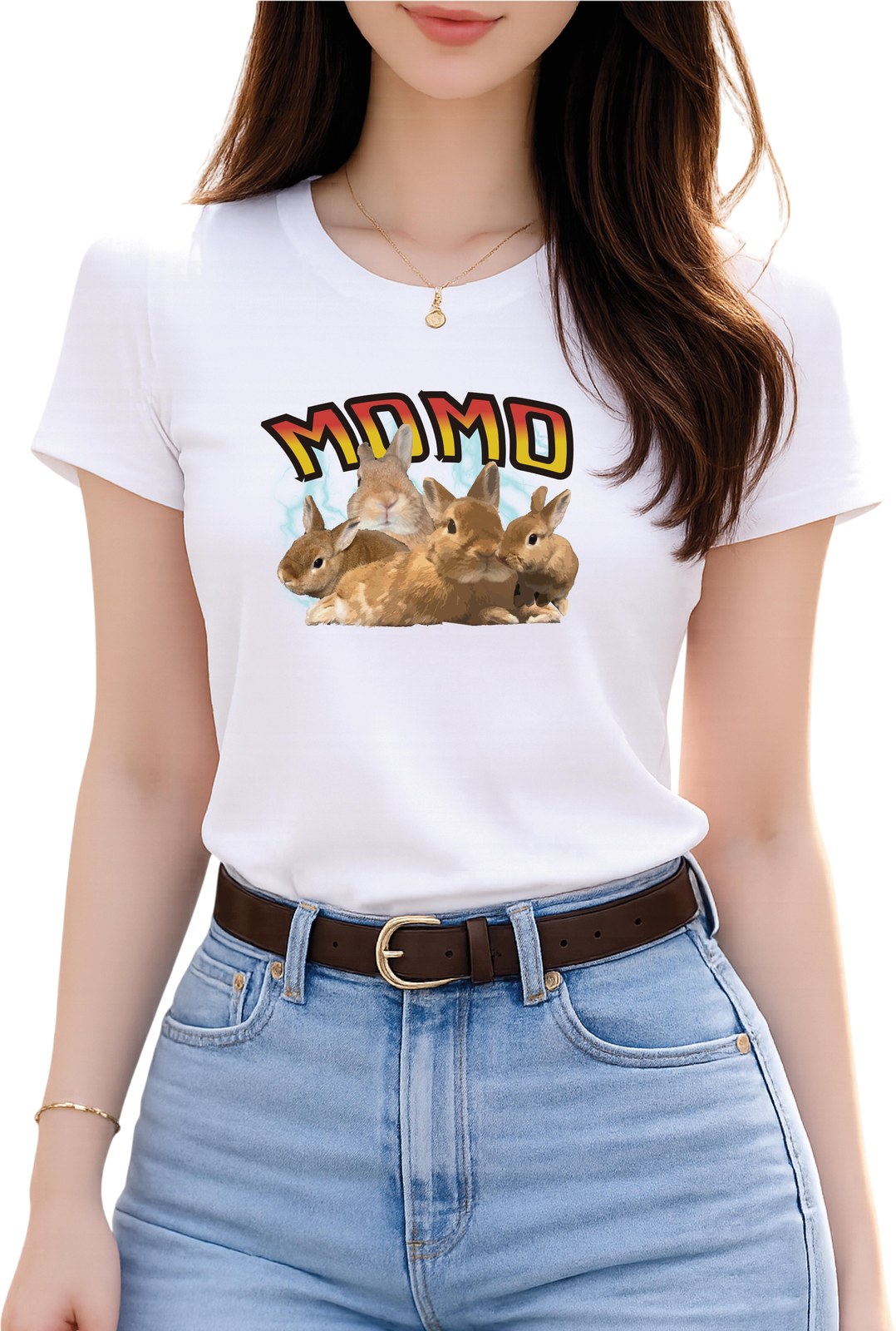 Tシャツオリジナルプリント 女性着用イメージ