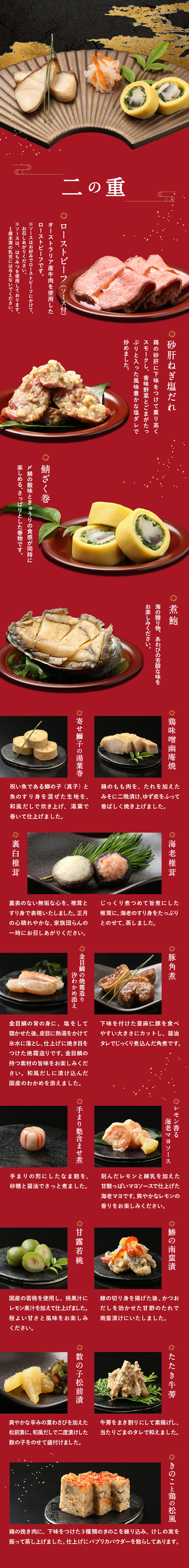おせち料理一覧　二の重
