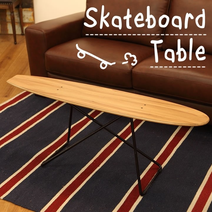 スケートボード テーブル ローテーブル コーヒーテーブル インテリア
