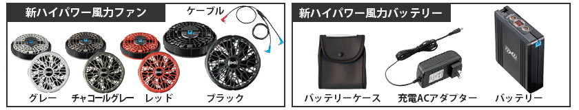 新ハイパワー風力 ファンとバッテリー