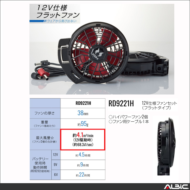 ��Ĵ������ ������ 12V�б� �ե�åȷ��ե��󥻥å� RD9221H RD9221H ��ǽ����1