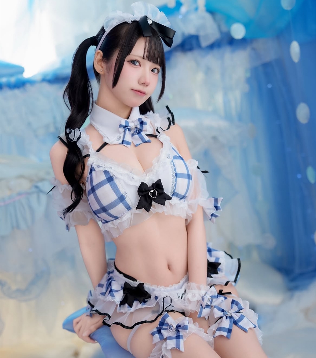 マリームーン Malymoon フリルチェックアラモードビキニ レディース