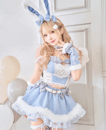 ツイードバニーセットアップ《オリジナルコスプレ12点セット》【Malymoon/マリームーン】【CS25135】