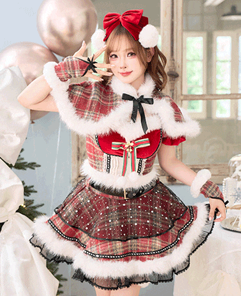 エトワールクラシックベルサンタ《クリスマスコスプレ12点セット》【Malymoon/マリームーン】【CS25070】