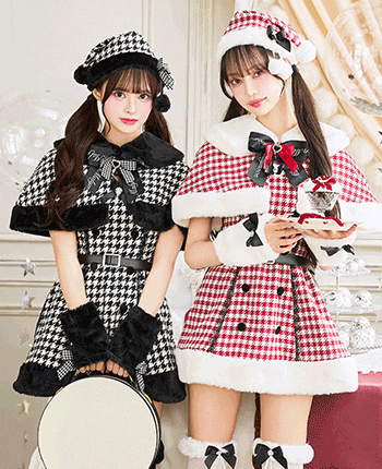 ココ・ピエドプールケープサンタ《クリスマスコスプレ9点セット》【Malymoon/マリームーン】【CS25071】