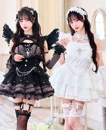 【中村里砂着用】デュアルフェザーエンジェル 《オリジナルコスプレ9点セット》【Malymoon/マリームーン】【CS26036】