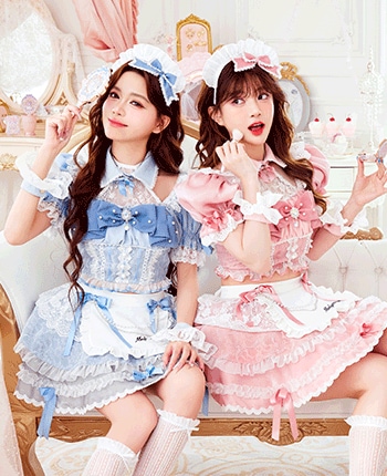 グロウパールブルームメイド《ハロウィンコスプレ12点セット》【Malymoon/マリームーン】【CS26059】