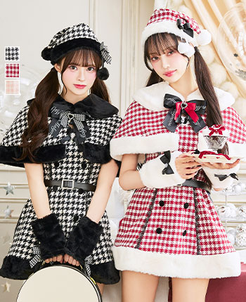 ココ・ピエドプールケープサンタ《クリスマスコスプレ9点セット》【Malymoon/マリームーン】【CS25071】