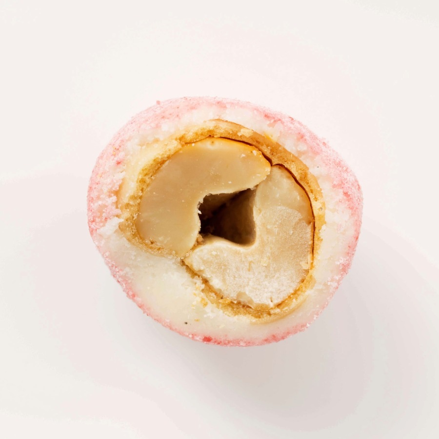 いちごみるく豆の断面