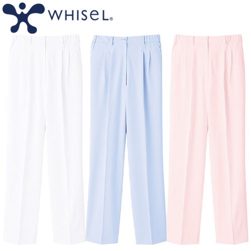 WH10642 whisel レディースツータックパンツ