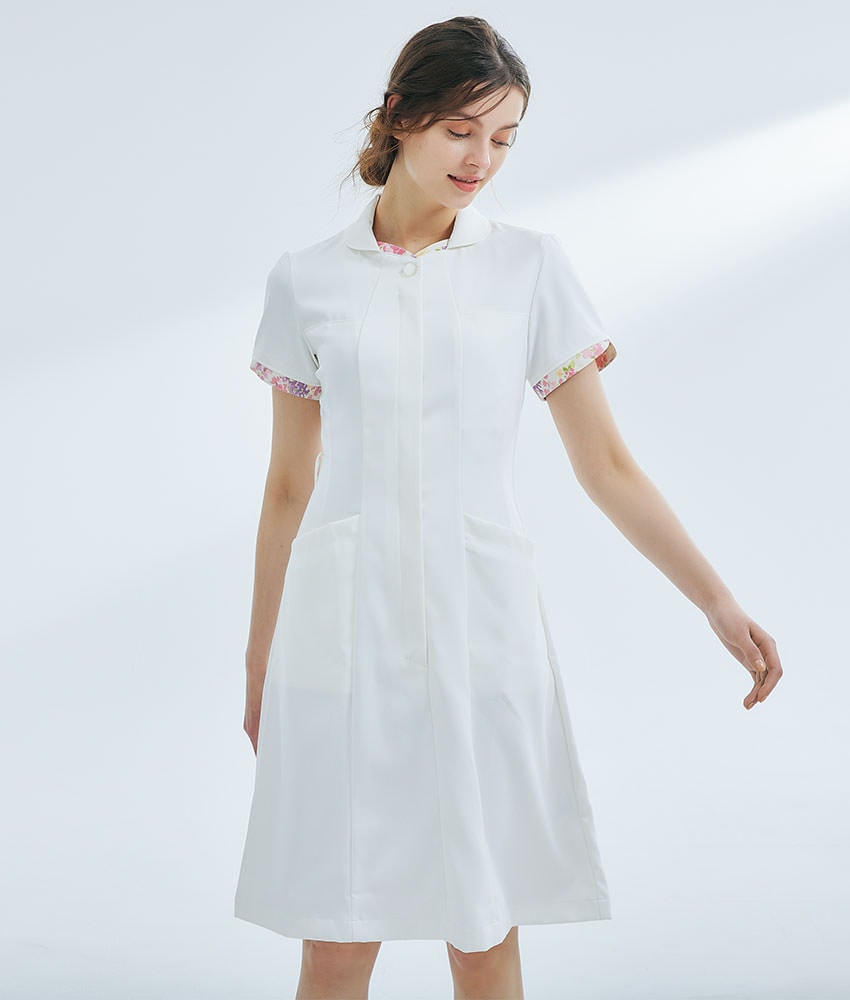 ナースワンピース 白衣 ナース服 LW401 住商モンブラン 半袖