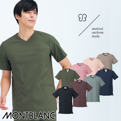 UM502-BK、UM502-BR、UM502-EB、UM502-IB、UM502-KG、UM502-LP、UM502-PP、UM502-WG uka スクラブ 兼用 半袖