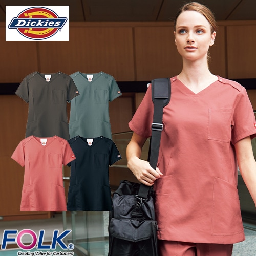 レディススクラブ 白衣 医療 ディッキーズ Dickies レディース 女性用