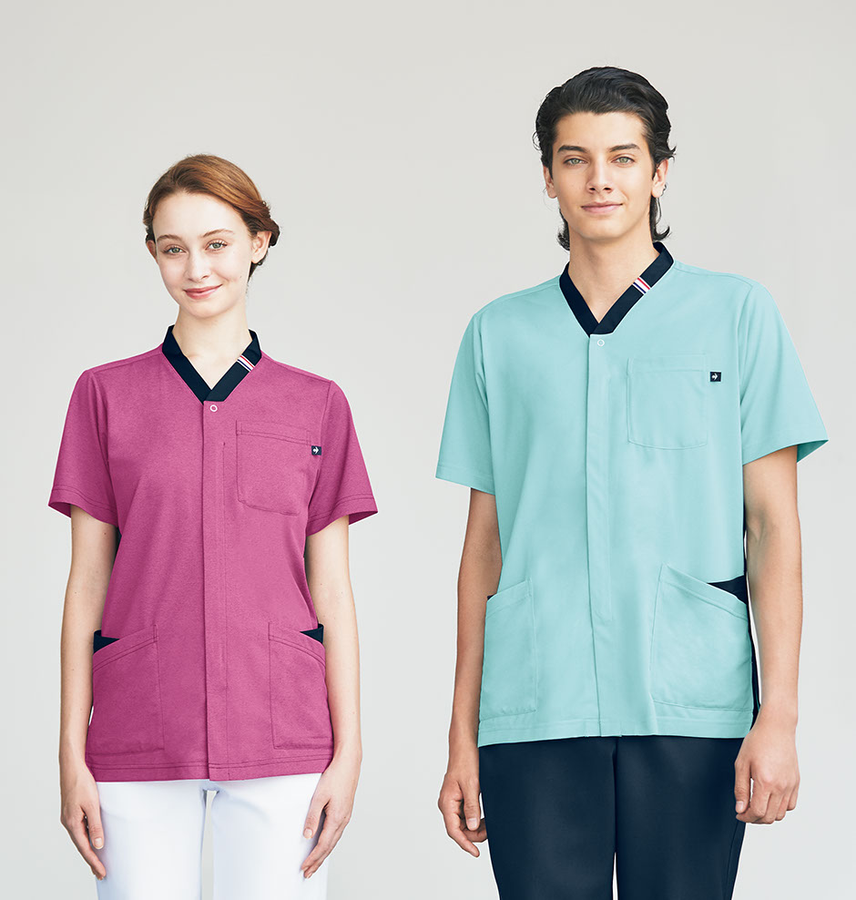 スクラブ 白衣 メンズ レディース 男女兼用 ユニセックス ルコック