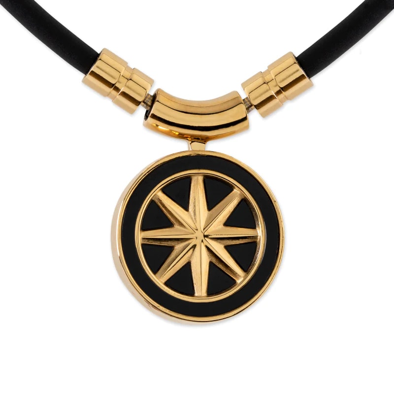 BANDEL Earth mini 磁気ネックレス Black×Gold <br>バンデル