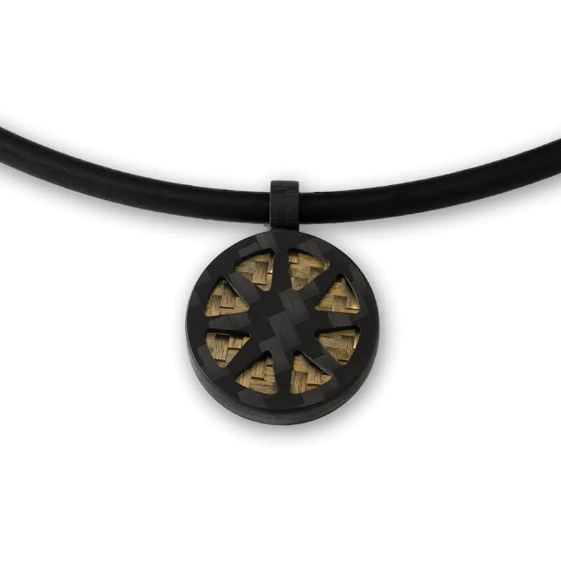 磁気ネックレス 黒と金　ブラック　ゴールド ゴールドクラスプが豪華アイテム!!］カットヘマタイト ブラック