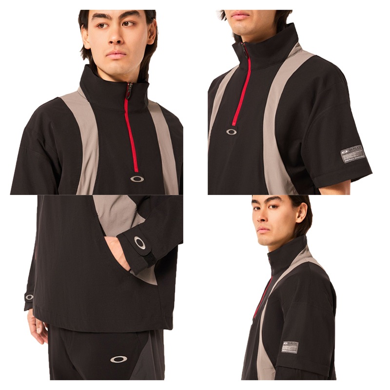 オークリー ゴルフ 2way アイコン シェイプ プルオーバー ジャケット XL オークリー オーバージャケット アイコン シェイププルOAKLEY ICON