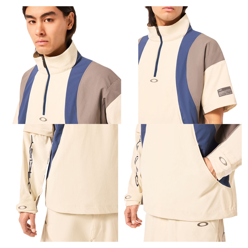 オークリー ゴルフ 2way アイコン シェイプ プルオーバー ジャケット XL オークリー オーバージャケット アイコン シェイププルOAKLEY ICON