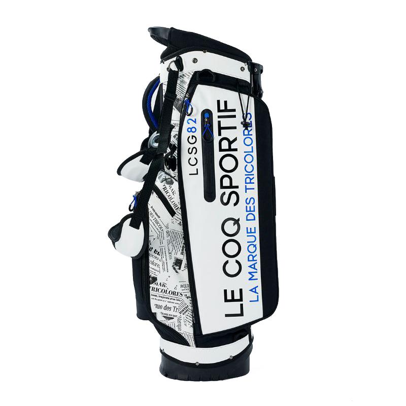 le coq sportif ルコック スタンドキャディバッグ 現状品!! le coq sportif golf 軽量プリント柄スタンドキャディバッグ(9型