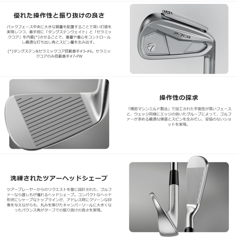 テーラーメイド P7CB 2024年モデル アイアン 5本セット(6-PW) N.S.PRO
